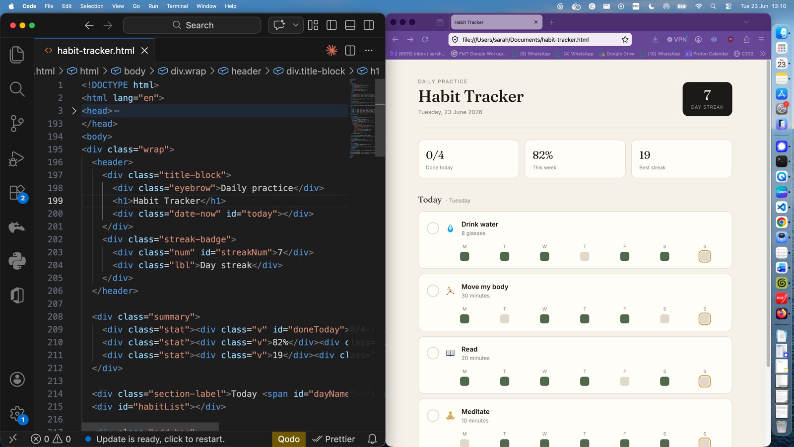 In which I build a habit tracker in 2 minutes, and show you what it's made of.